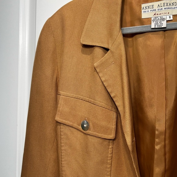 Annie Alexander Pure Silk Lightweight Jacket Size Small - Picture 7 of 13